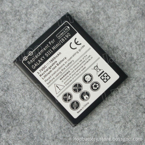 Wholesale Galaxy S3 Mini Battery For Samsung i8190 Rechargeable Battery 1900mAh